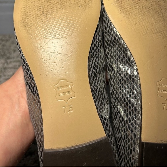 Steve Madden Black & Gray Rhinestone Pewter Kobbe Ballet Flats Size 7.5 - Picture 10 of 10